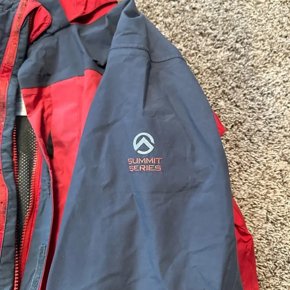 The Northface Summit Series Mens XL Red Gore-Tex Shell Jacket, used condition